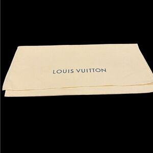 Louis Vuitton fold over style dust bag 20” w x 11” h